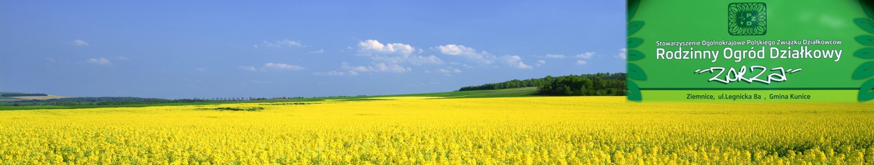 Rodzinny Ogród Działkowy "ZORZA" w Ziemnicach k/Legnicy